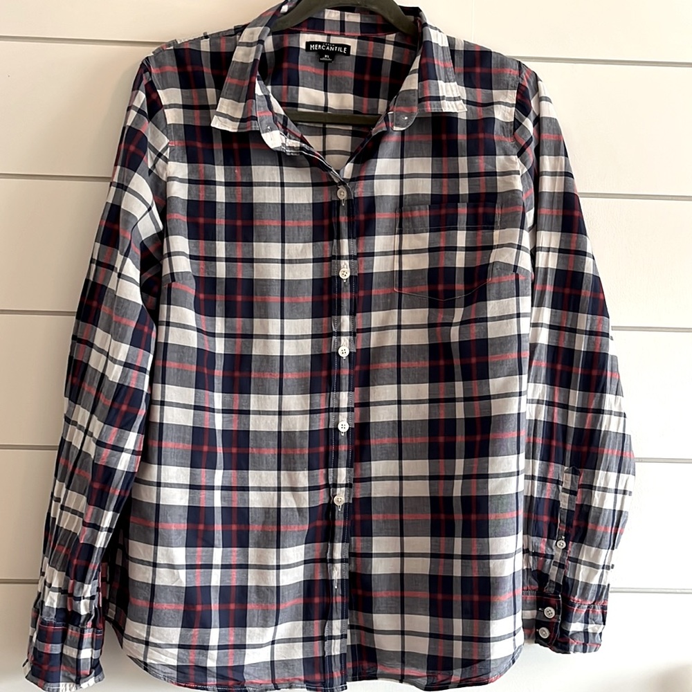 J. Crew Mercantile Plaid Shirt